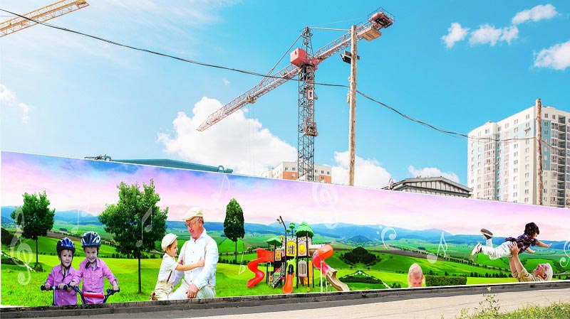 גדר מדברת מיתוג גדרות ואתרי בנייה